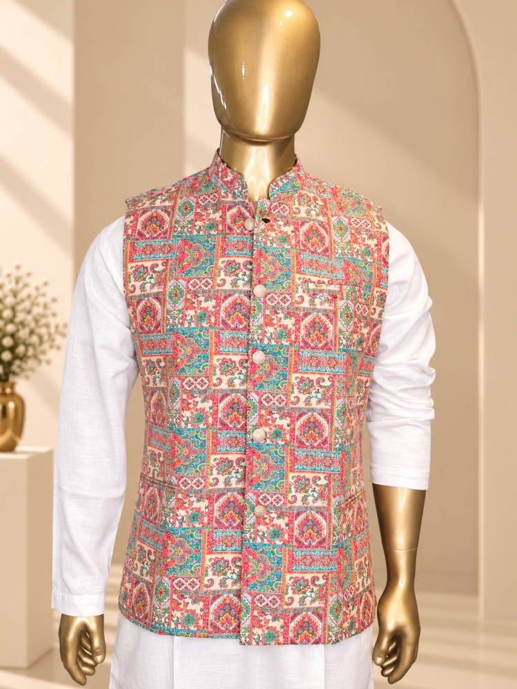 Blush Pink Riwaayat Sequin Embroidered Koti - view 3