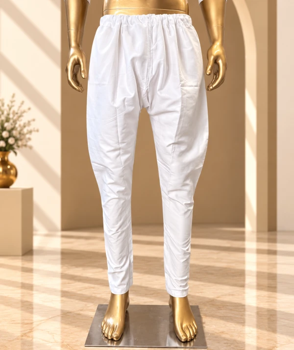 White Classic Churidar Pajama