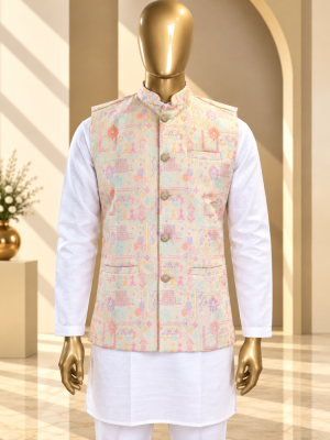 Heritage Pastel Riwaayat Woven Koti
